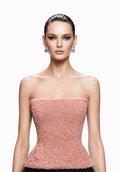 Rose Ruched Corset Top - front