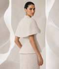 Ivory Pearl Sequin Capelet Set